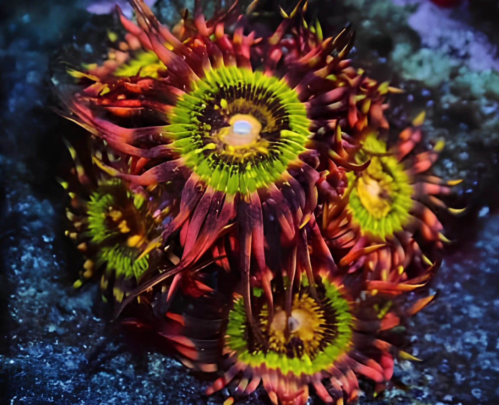 Butt Kisser zoanthid colony