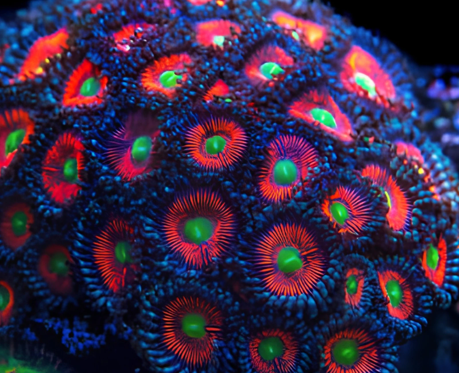 Gobstopper zoanthid colony