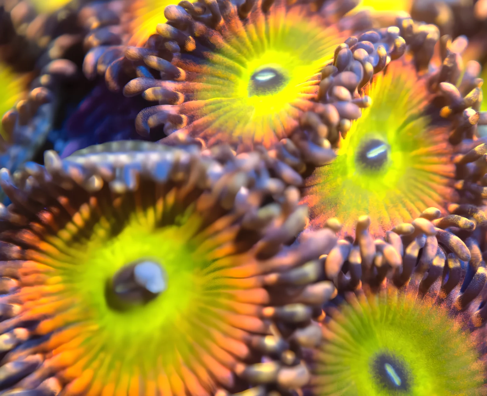 GB Rainbow Troll zoanthid colony